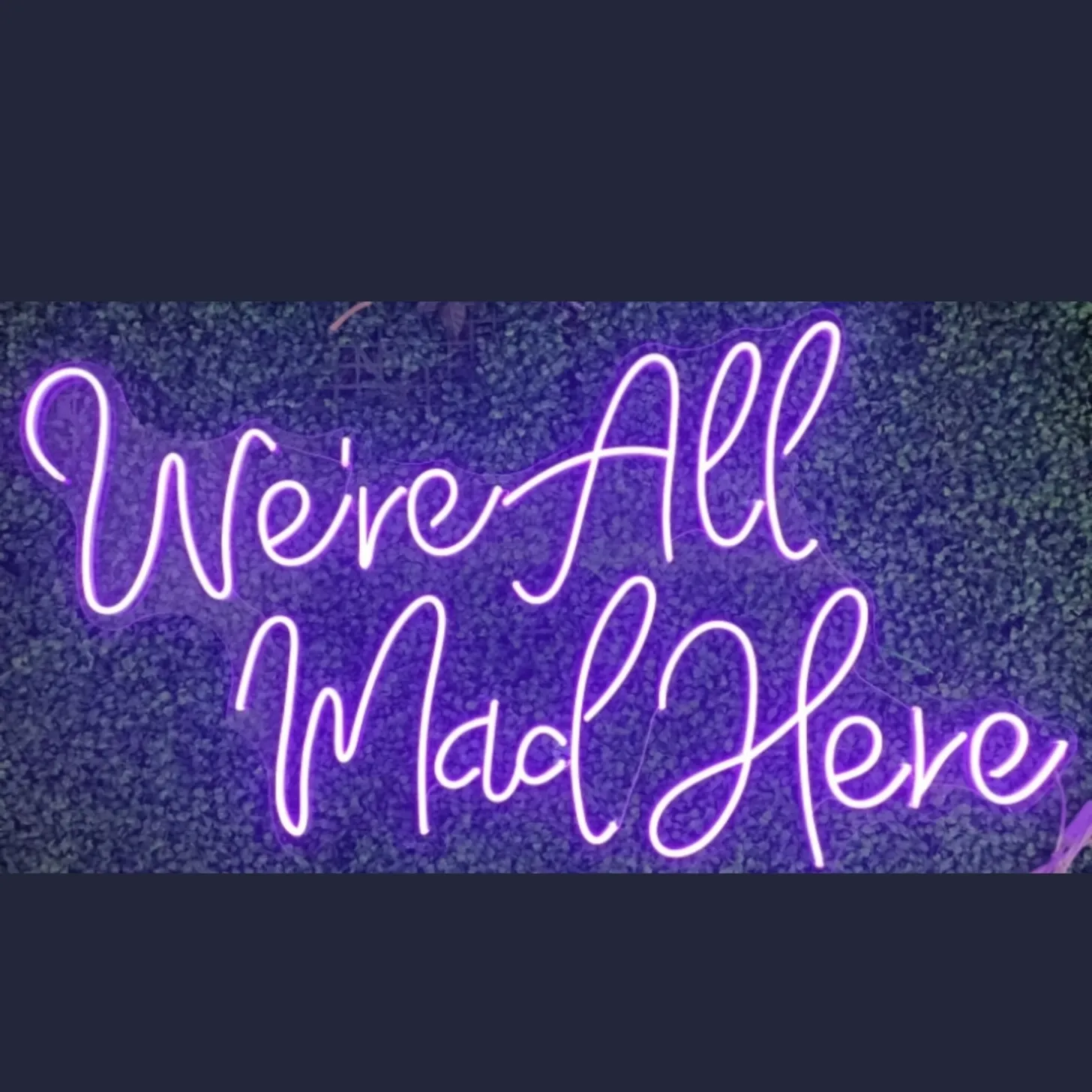 We're All Mad Here Neon Sign