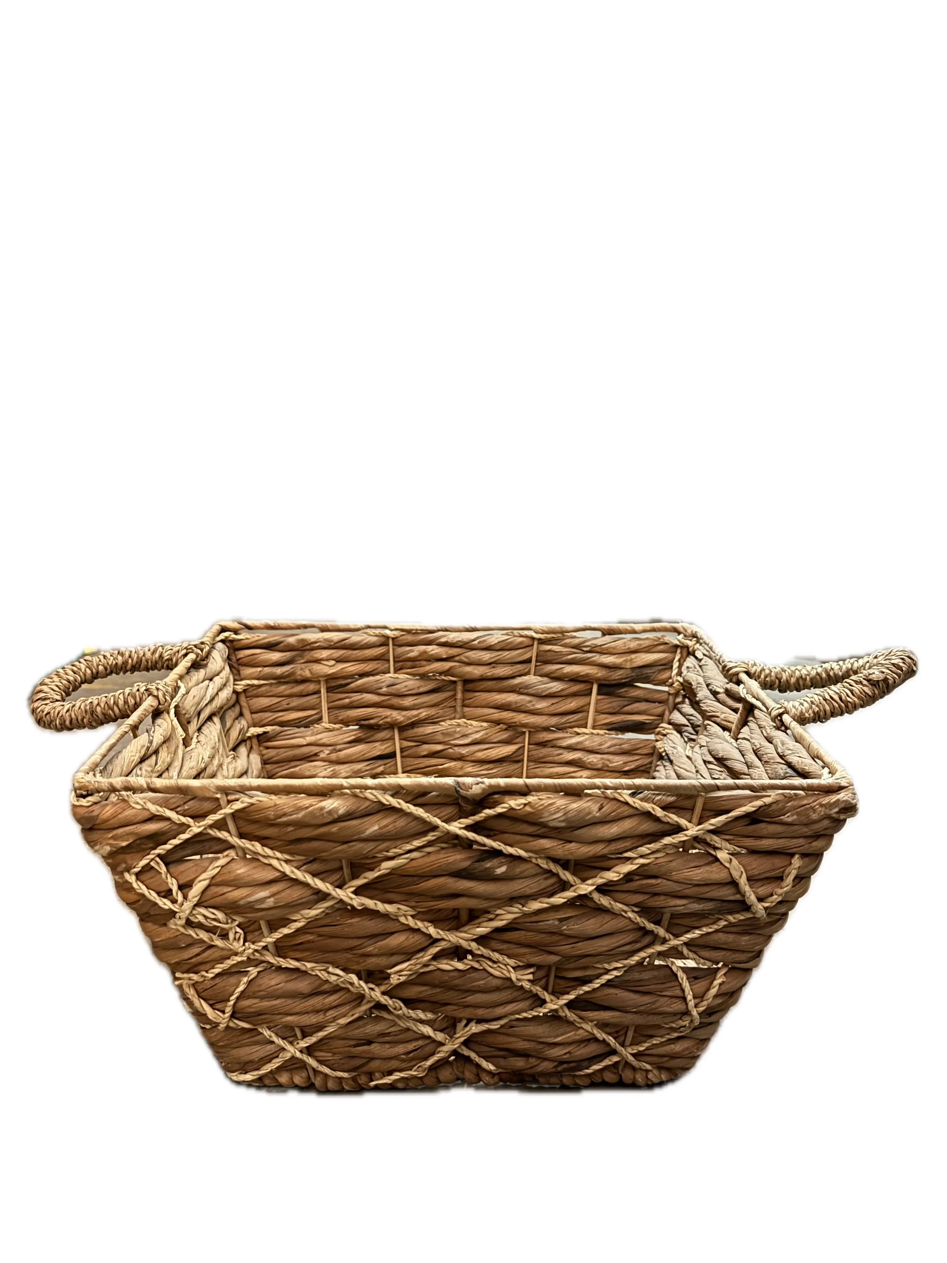 Woven Rectangular Storage Basket