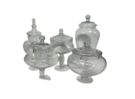 Glass Candy Jars Assortment