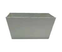 White Plastic Rectangle Vase