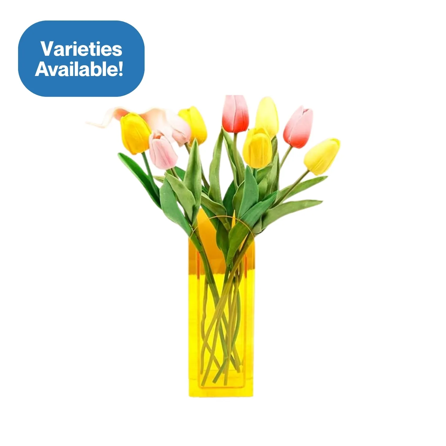 Yellow Acrylic Vases