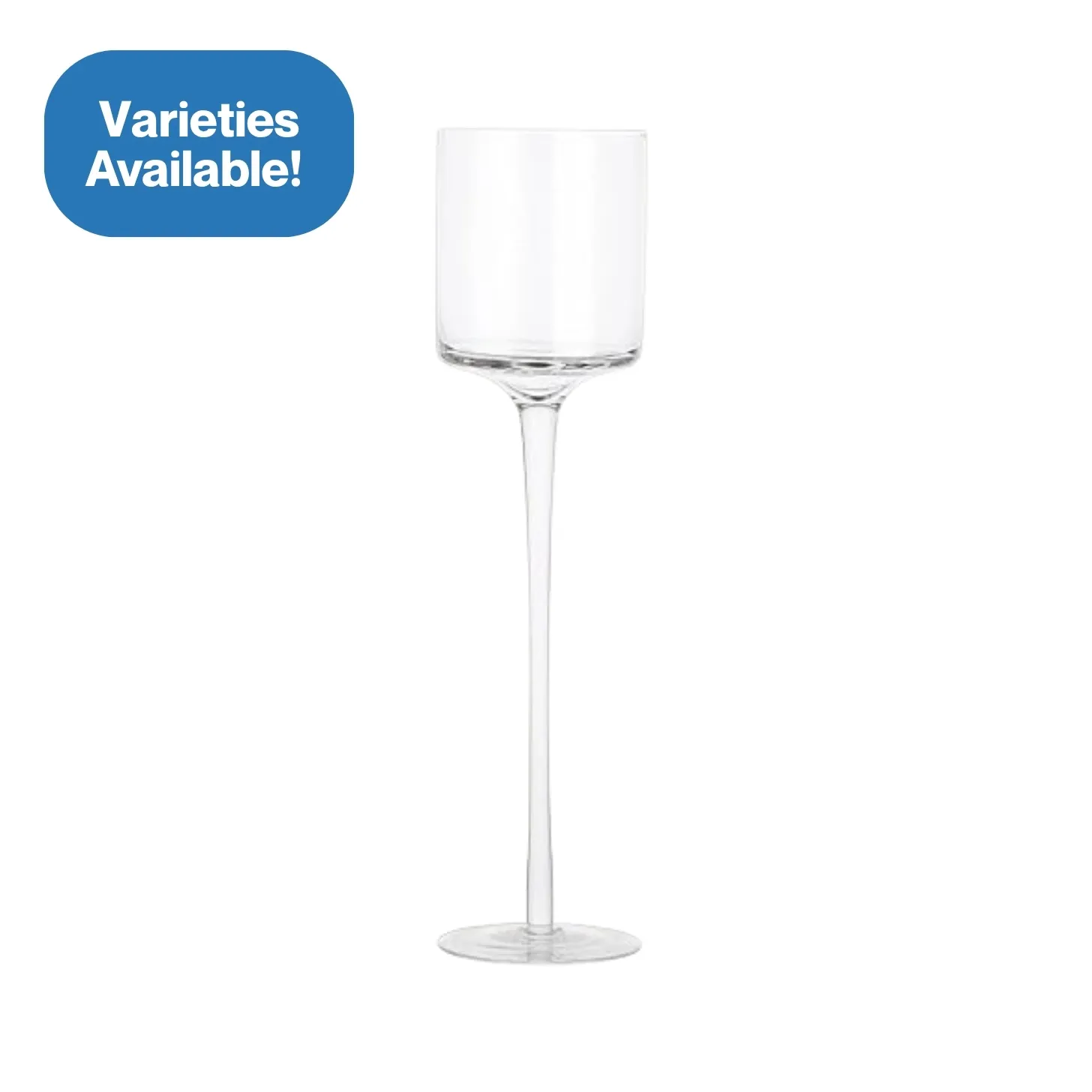 Glass Stemmed Candle Holders