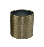 Gold Textured Round Vase