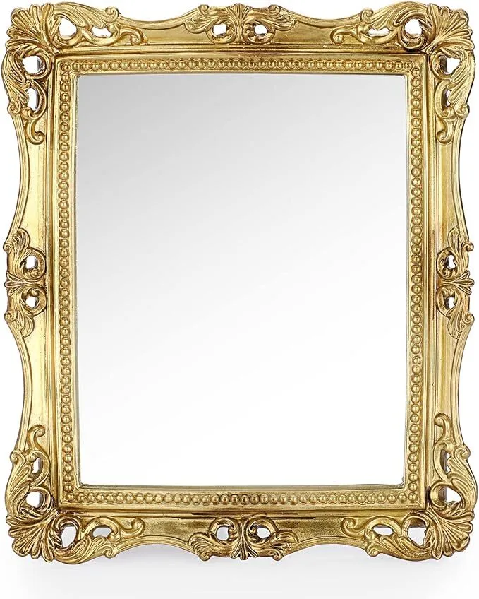Antique Gold Rectangle Mirror