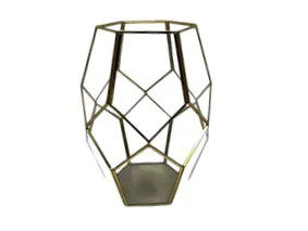 Gold Geometric Terrarium