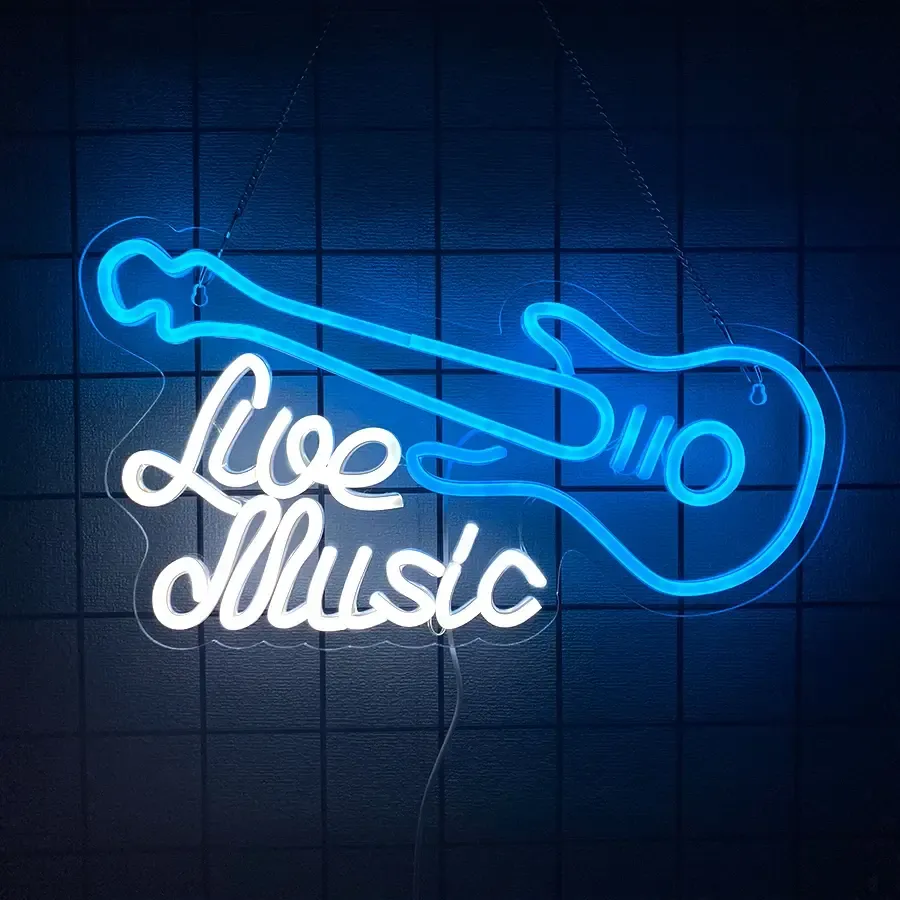 Live Music Neon Sign