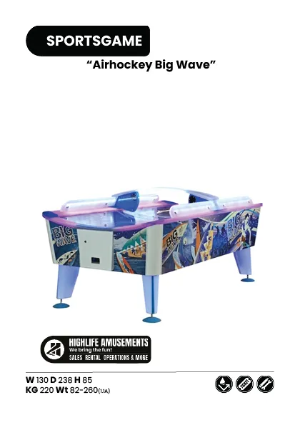 Airhockey Big wave 