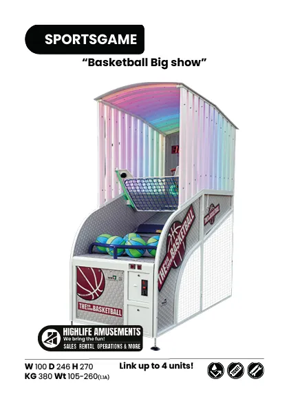 Basketball Automaat Huren - Big Show