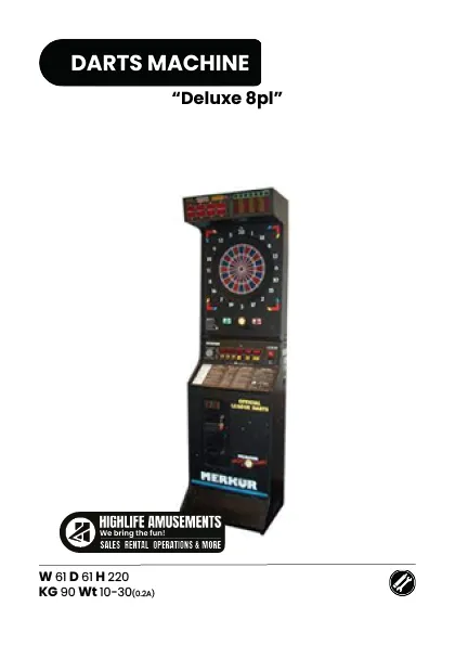 Darts machine Deluxe 8pl