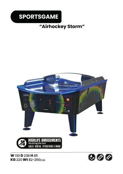 Airhockey Storm Huren