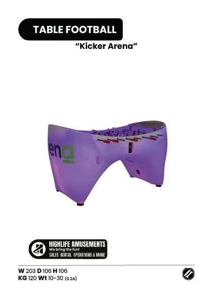 Tafelvoetbal Huren - Kicker Arena