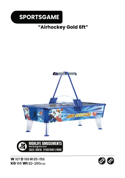 Airhockey Gold