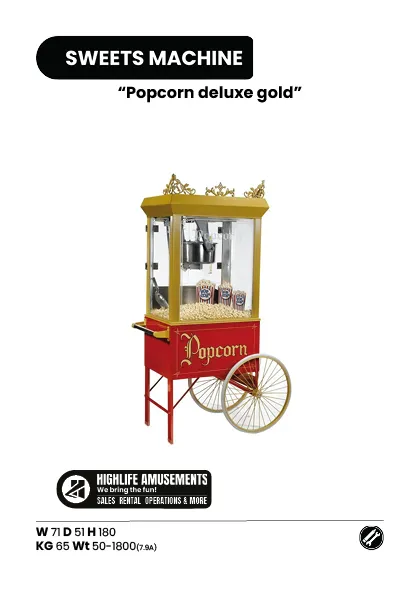 Classic popcorn machine