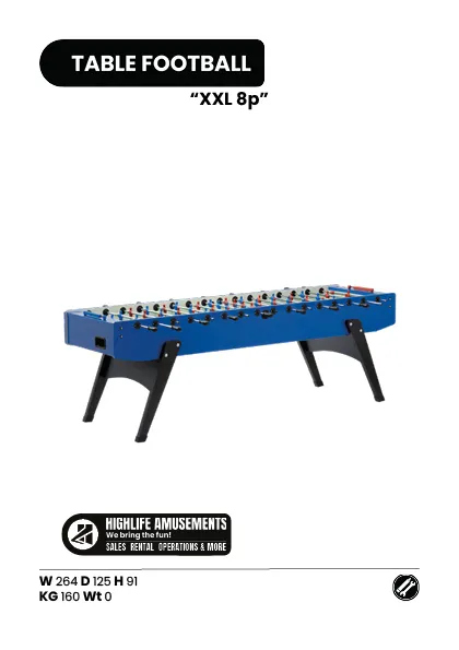 Tafelvoetbal Huren - XXL 8p