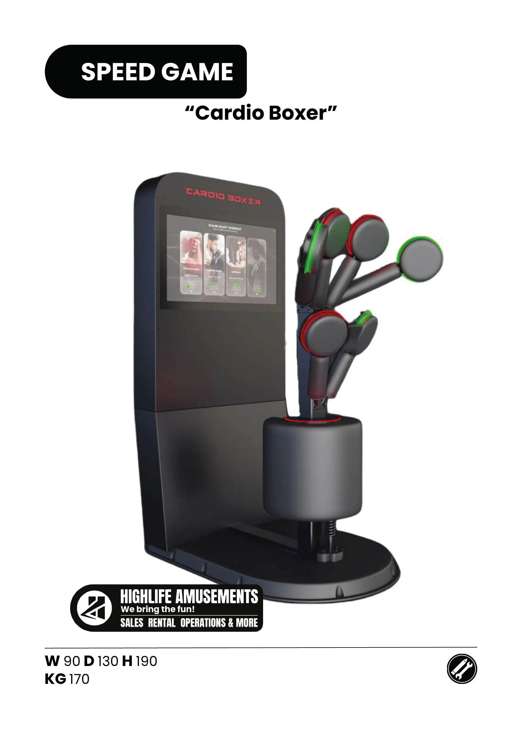 Cardio boxer huren