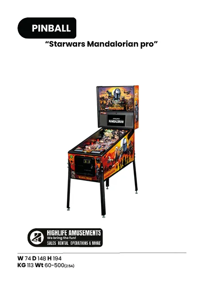 Star Wars Mandalorian Pro Flipperkast