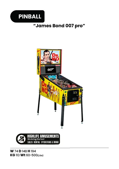 James Bond 007 Pro Flipperkast