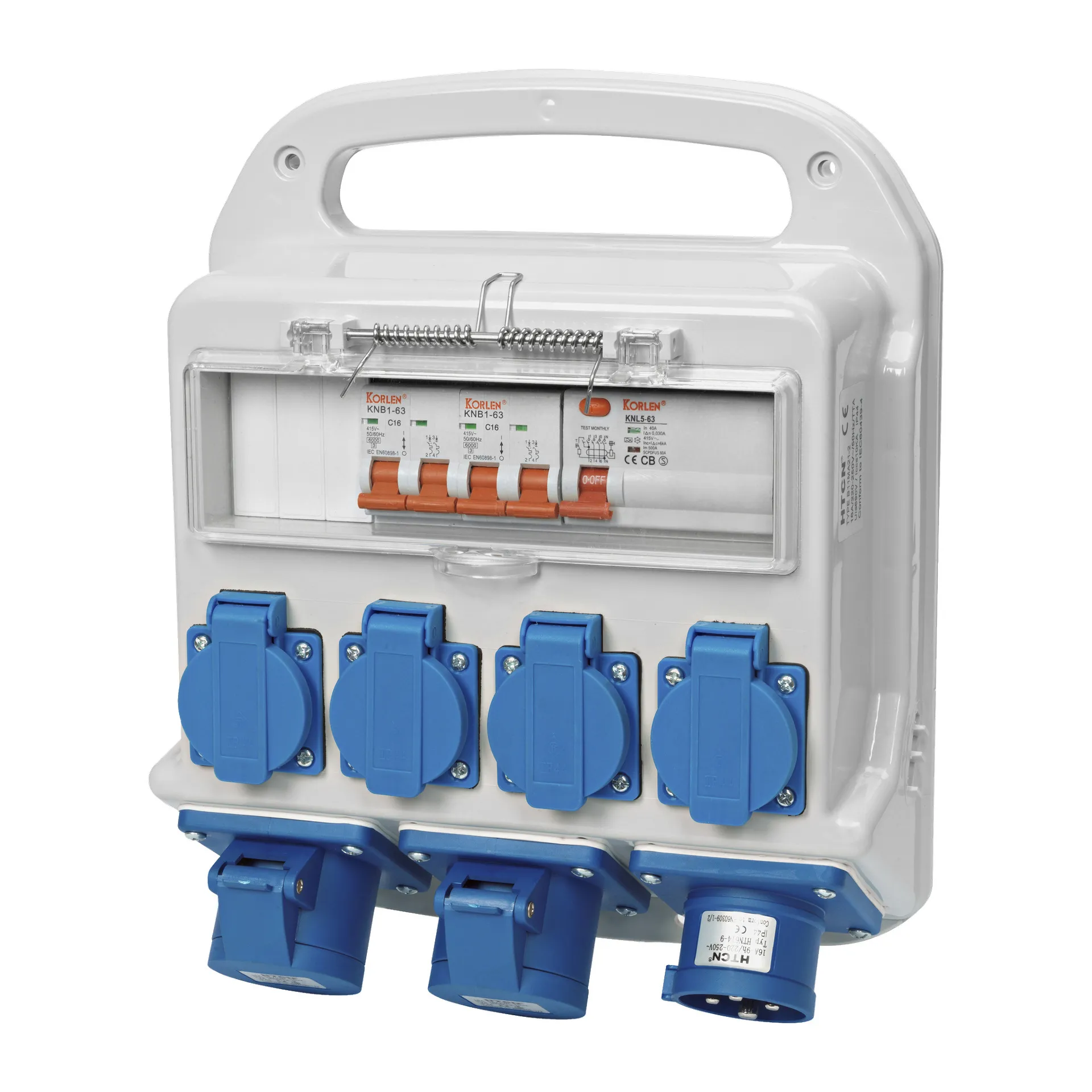 Lite Strømskap 32A Blå