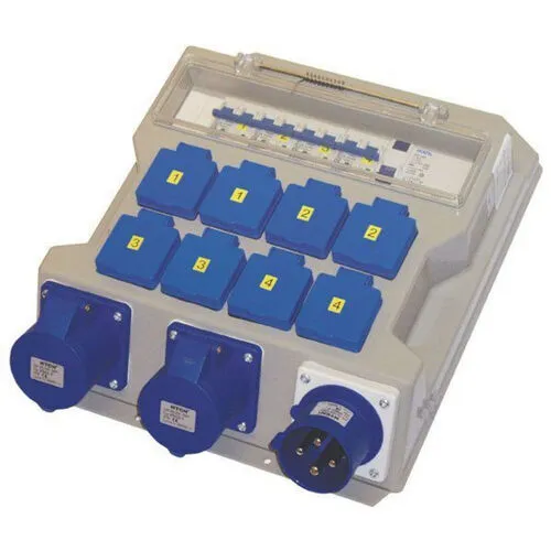 STORT STRØMSKAP 32A BLÅ