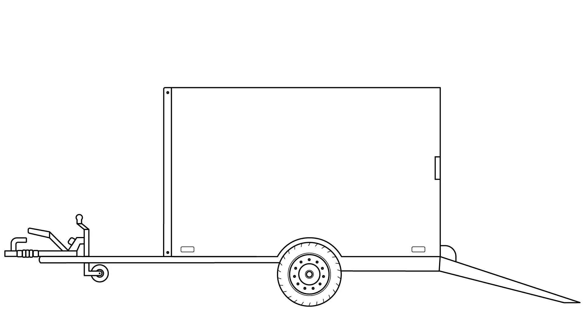      Tysse Skaphenger med lem 1400kg nyttelast