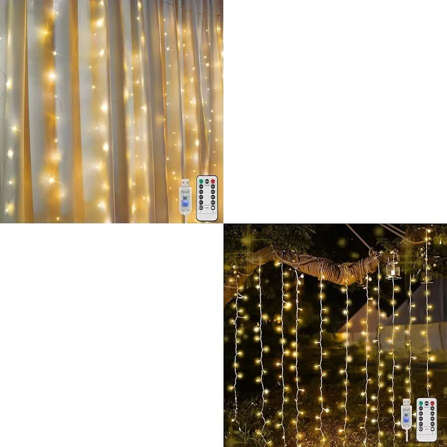 Fairy Curtain String Lights – Warm White