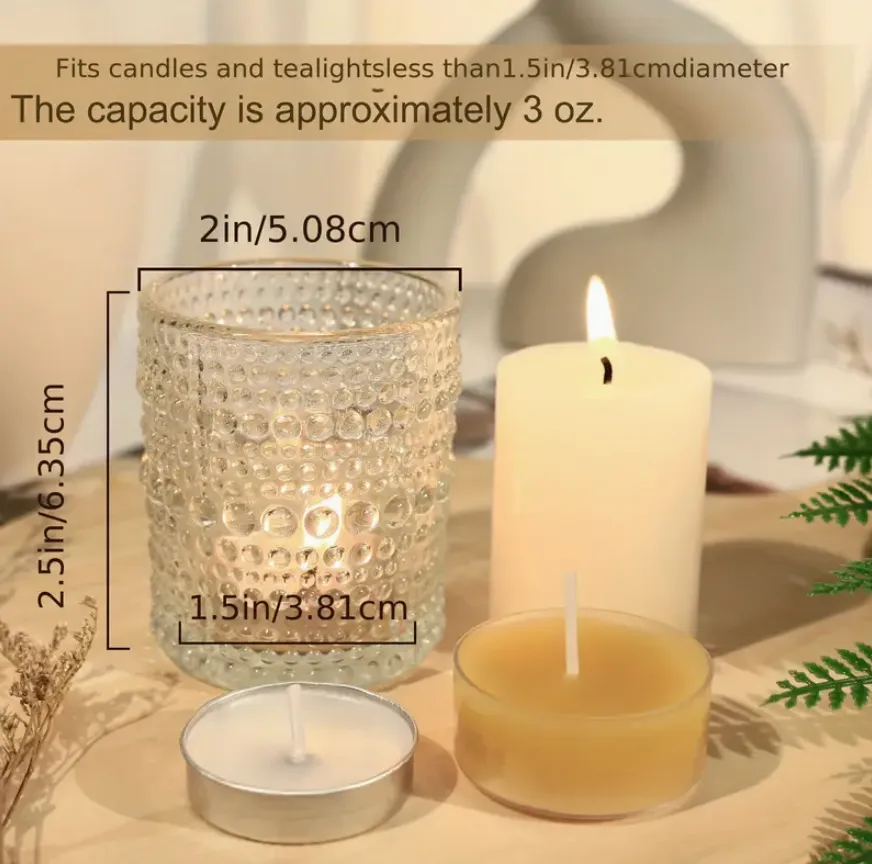 Glass Tea Light Candle Holders