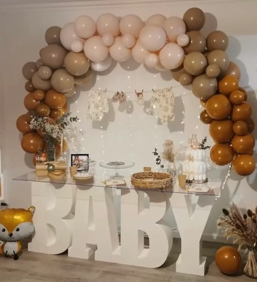 Jumbo Baby letters with Acrylic Top