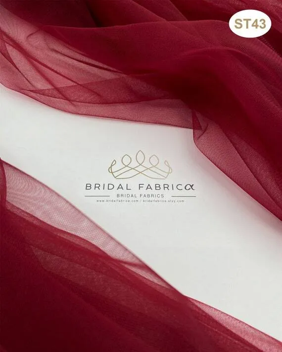 Burgundy Tulle
