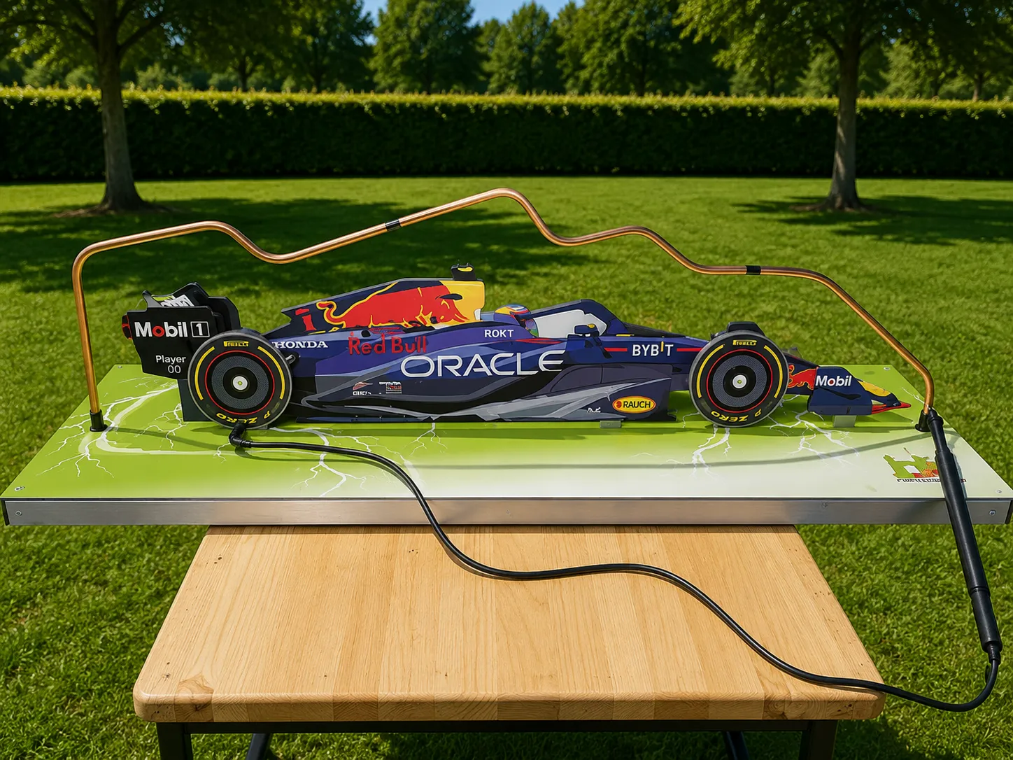Bibberspiraal raceauto