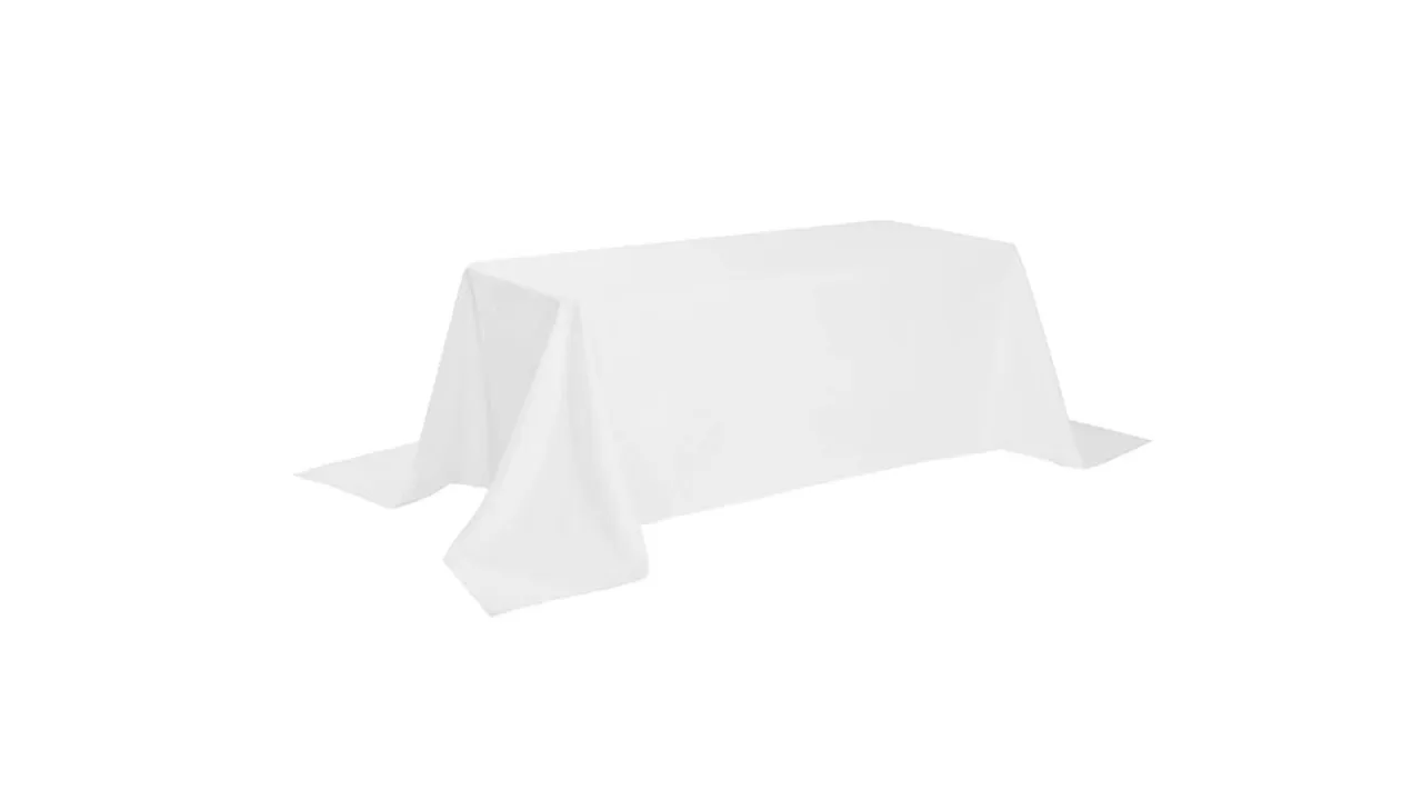 90 x 132 Standard White Tablecloth