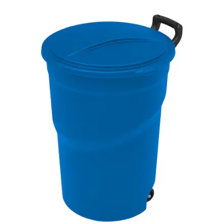 121 L (32 Gallon) Blue Wheeled Recycling Bin