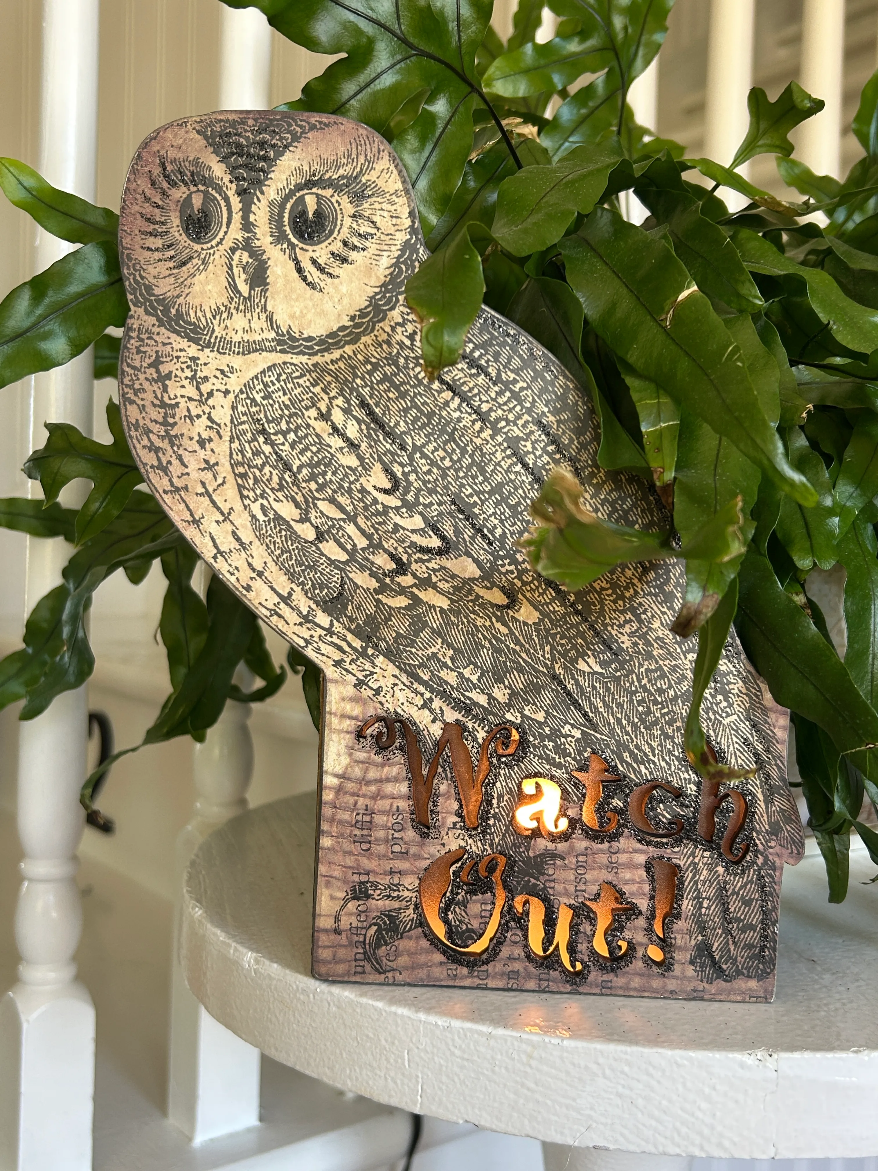 Skulls, Owls and Witch Halloween Decor