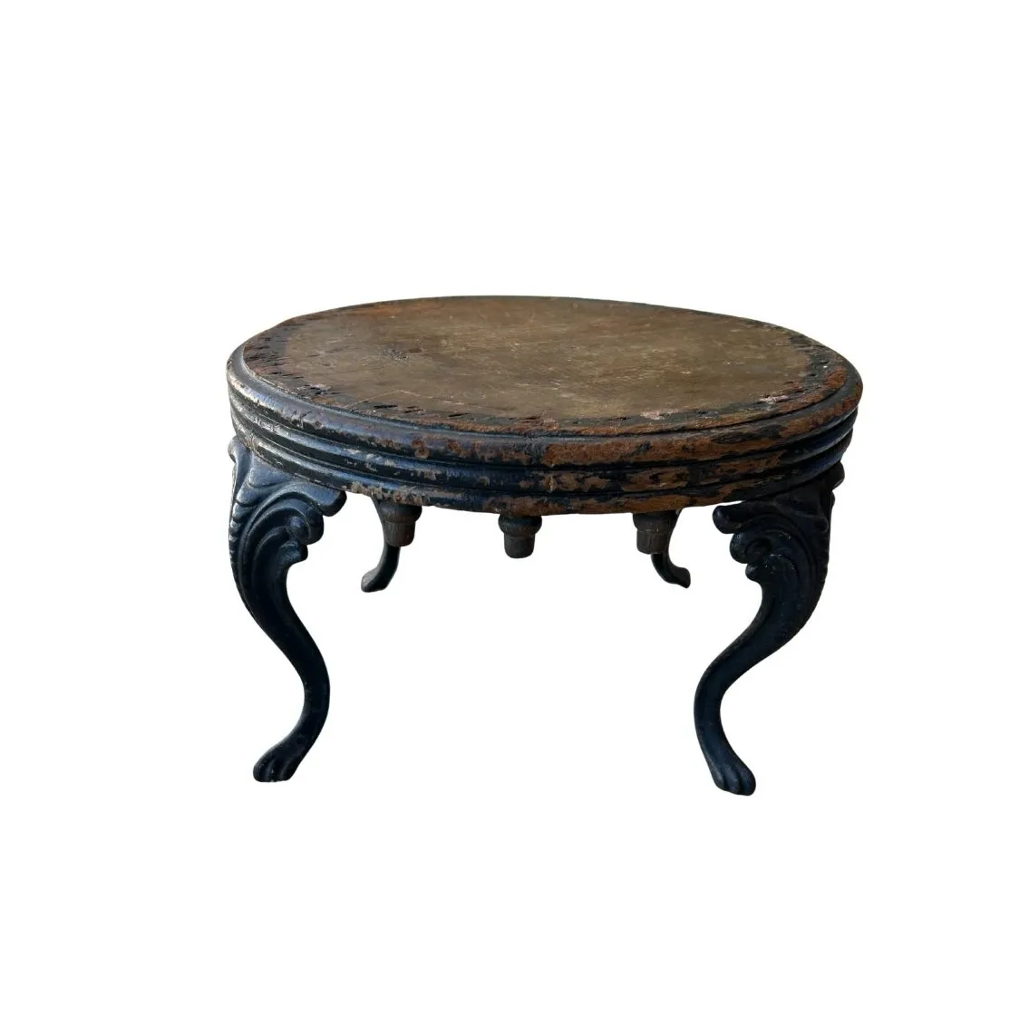 Vintage Wooden & Metal Stool