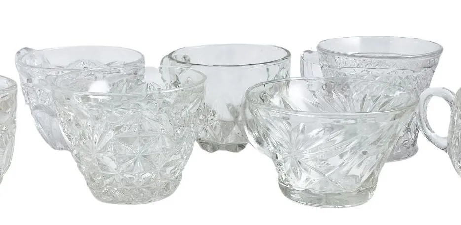 Vintage Clear Glass Punch Cups/Various
