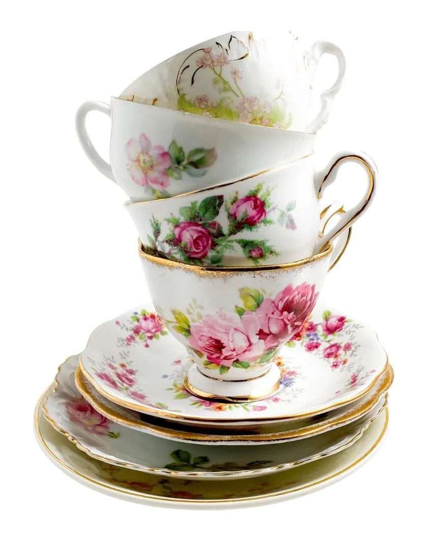 Vintage Floral Tea Cup Sets/Various