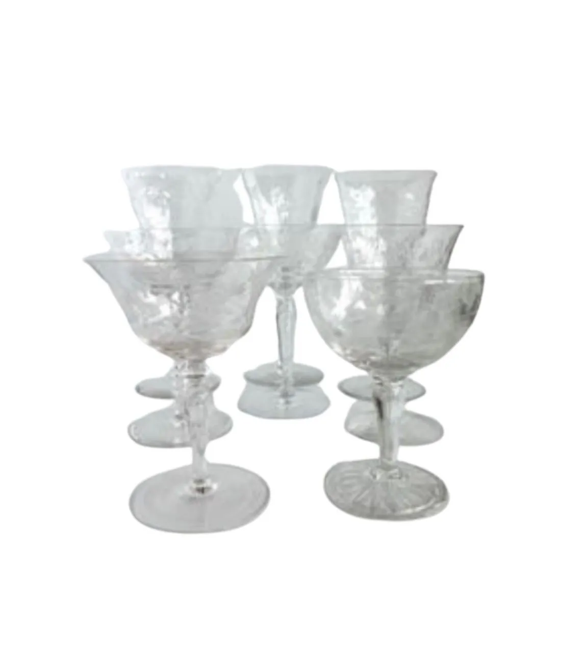 Vintage Wine Glasses Various