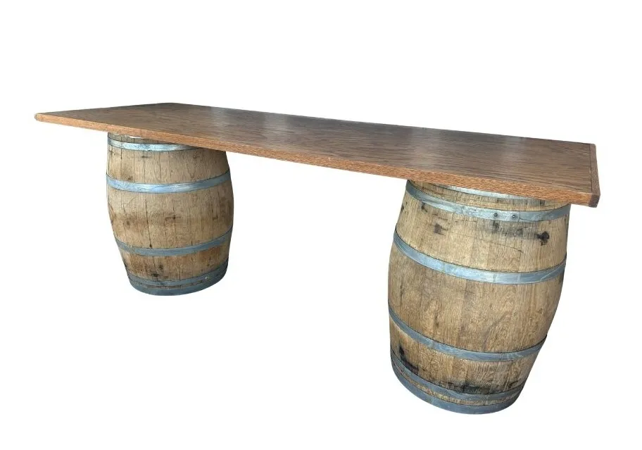 Rustic Wine Barrel Bar
