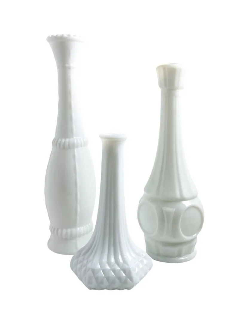 Milk Glass Bud Vase/Various