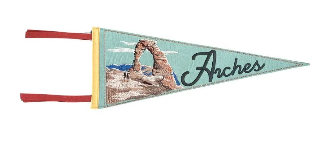Arches Felt Camp Pennant