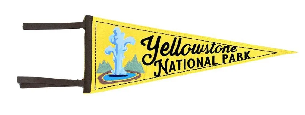 Yellowstone Felt Camp Pennant
