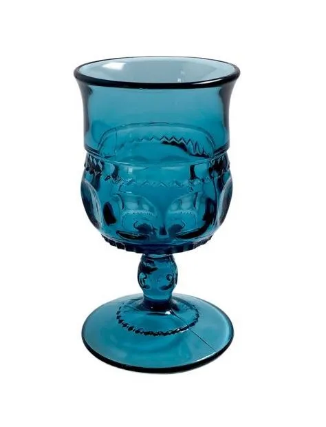 Vintage Blue Glass Goblets/Various