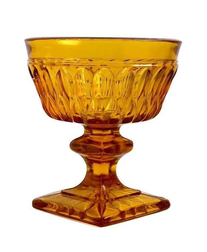 Vintage Amber Dessert Goblets/Various