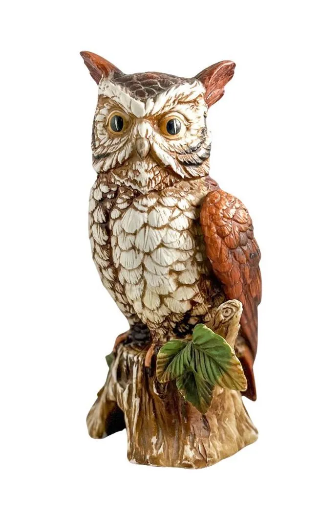 Brown Vintage Ceramic Owl