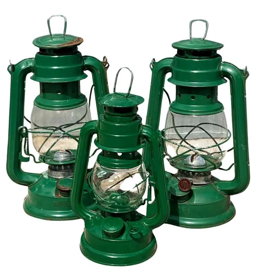 Set of 3 Vintage Lanterns/Camping