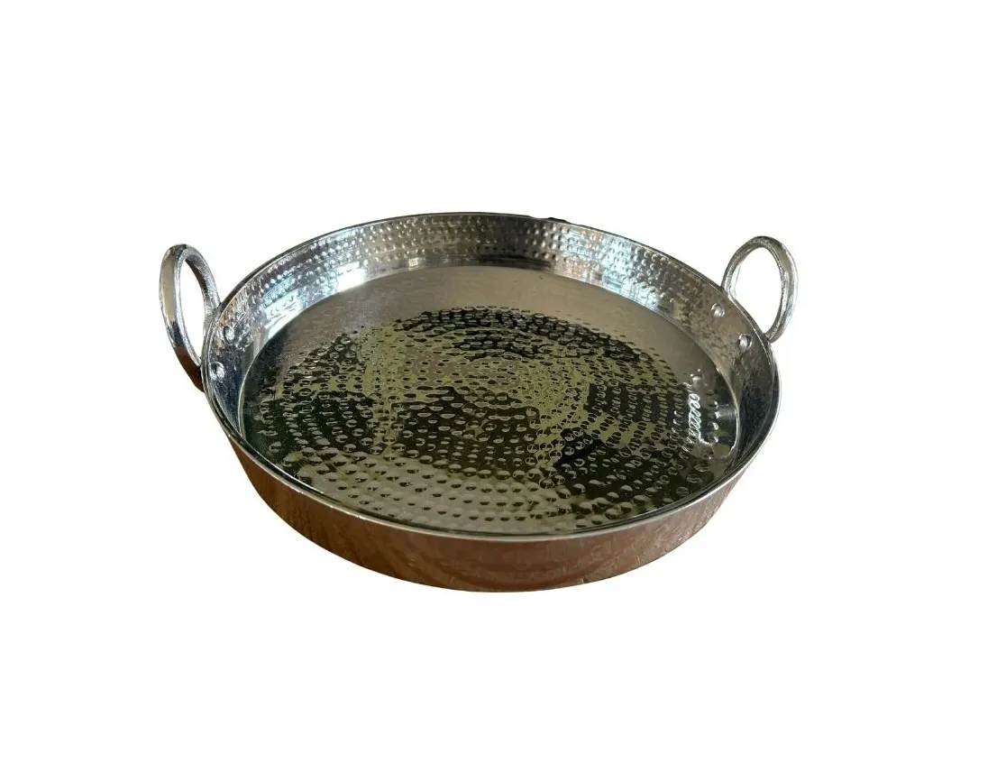 Silver Hammered Serving Tray