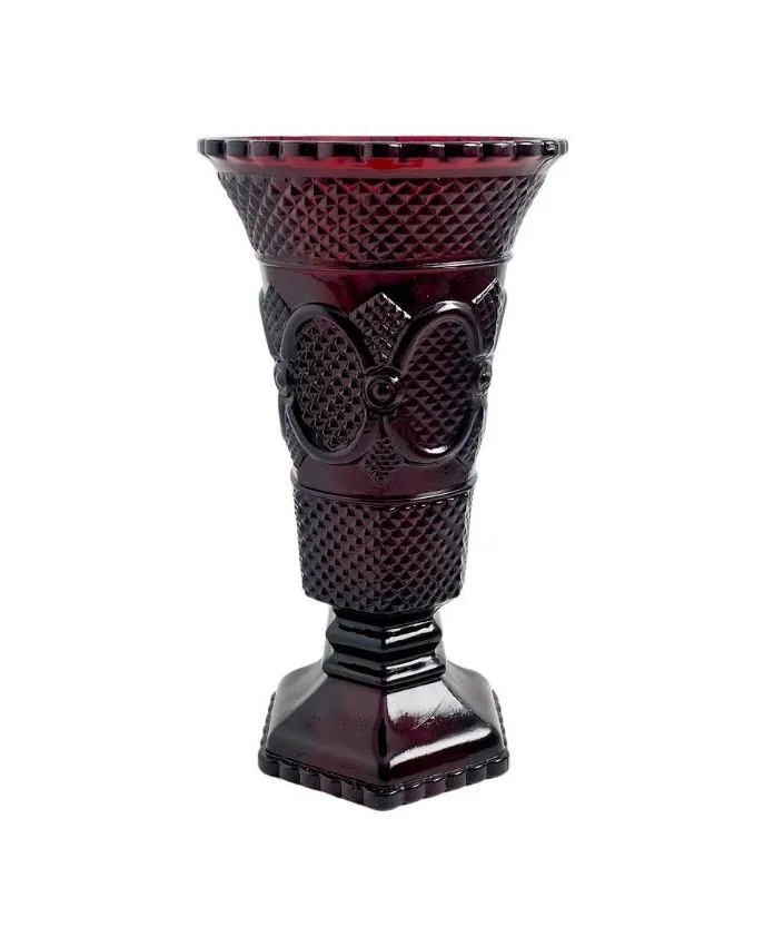 Red Avon Vase