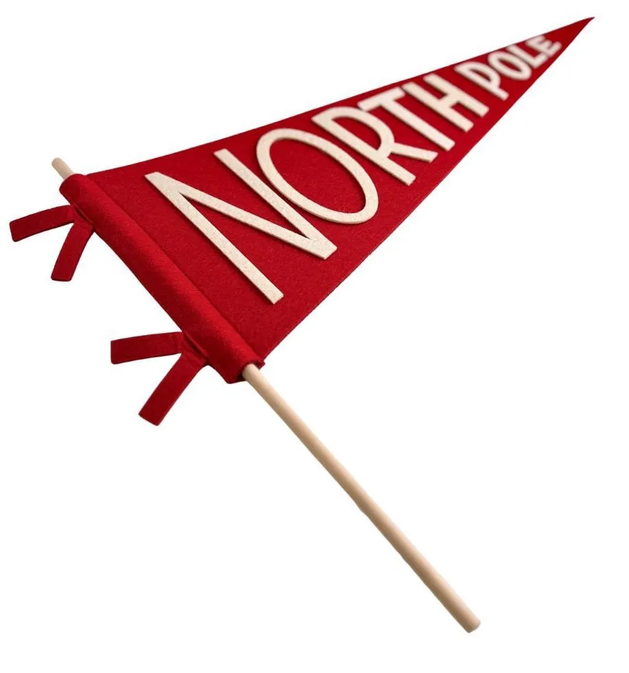 North Pole Felt Pennant