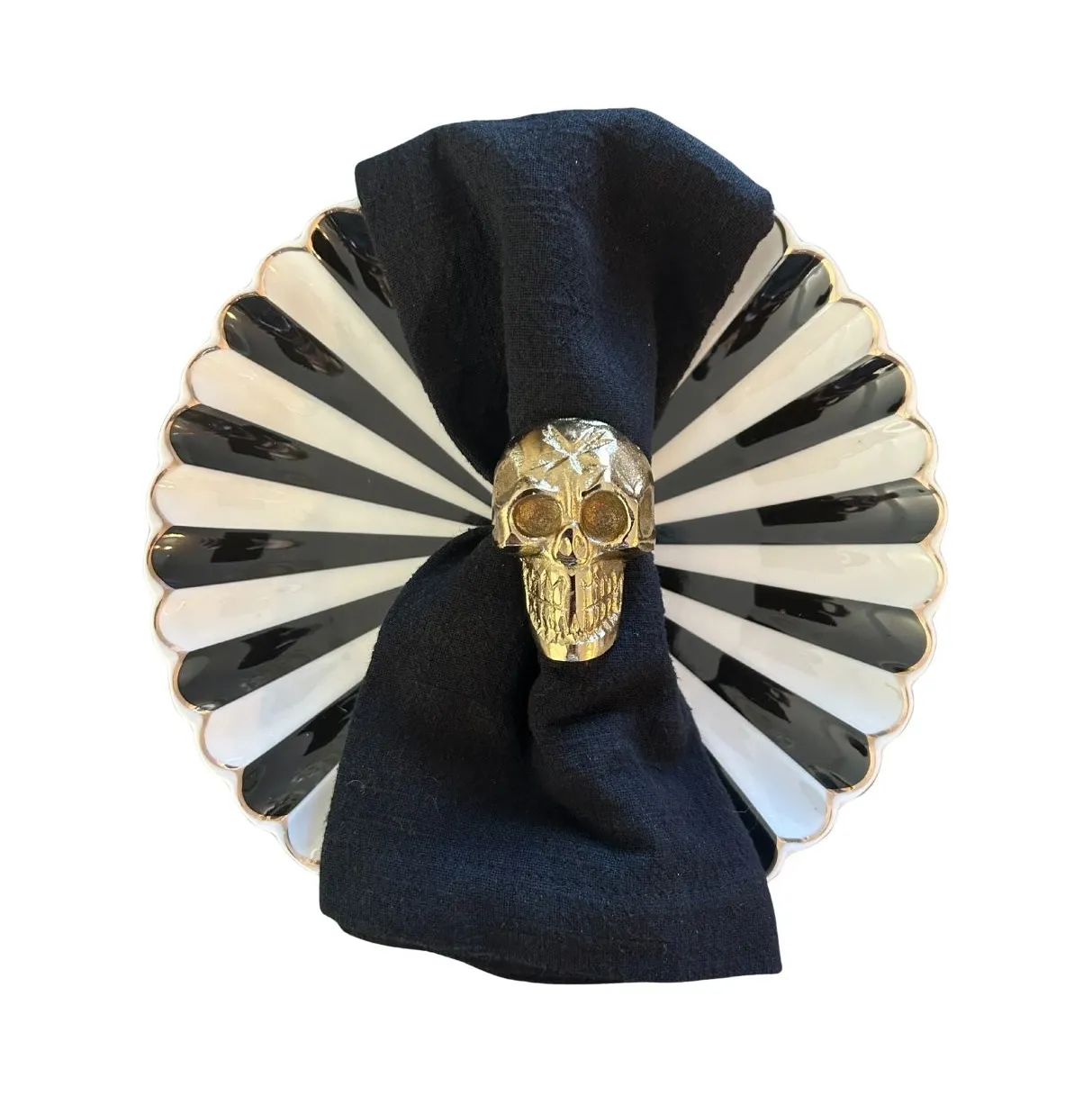 Gold Skull Napkin Holders