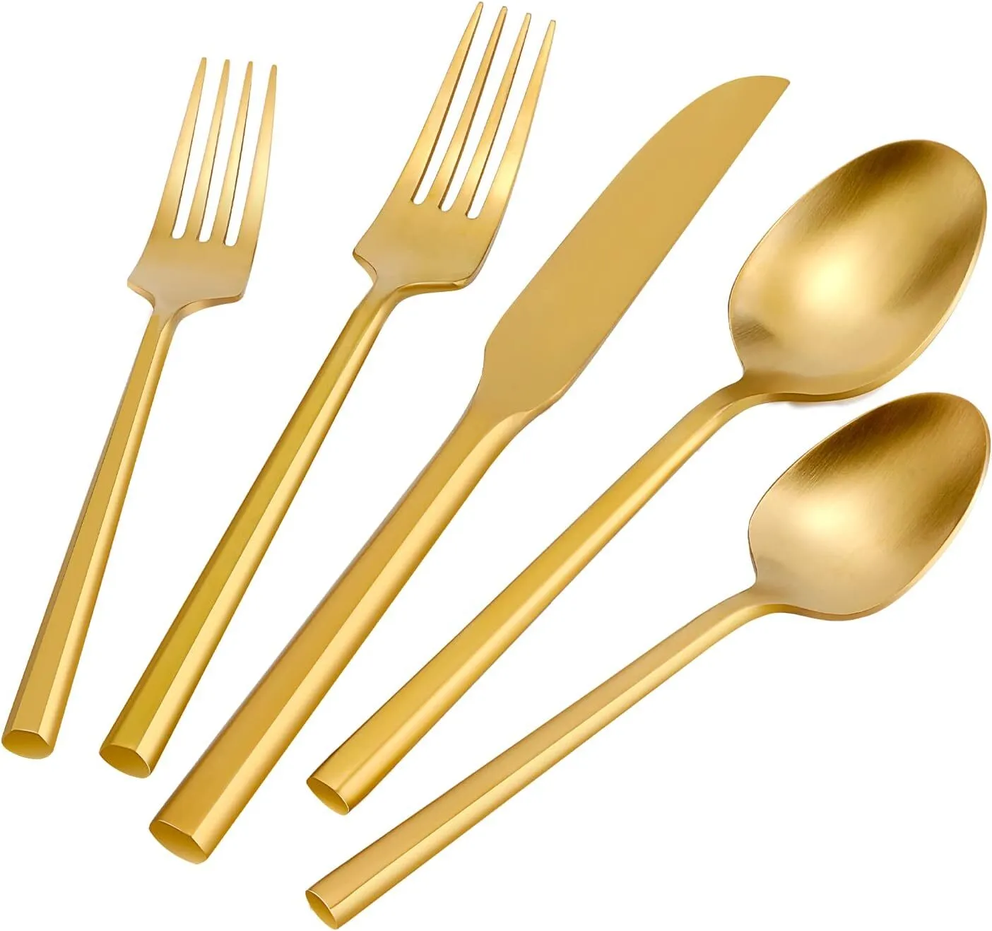 Gold Octagon Utensils