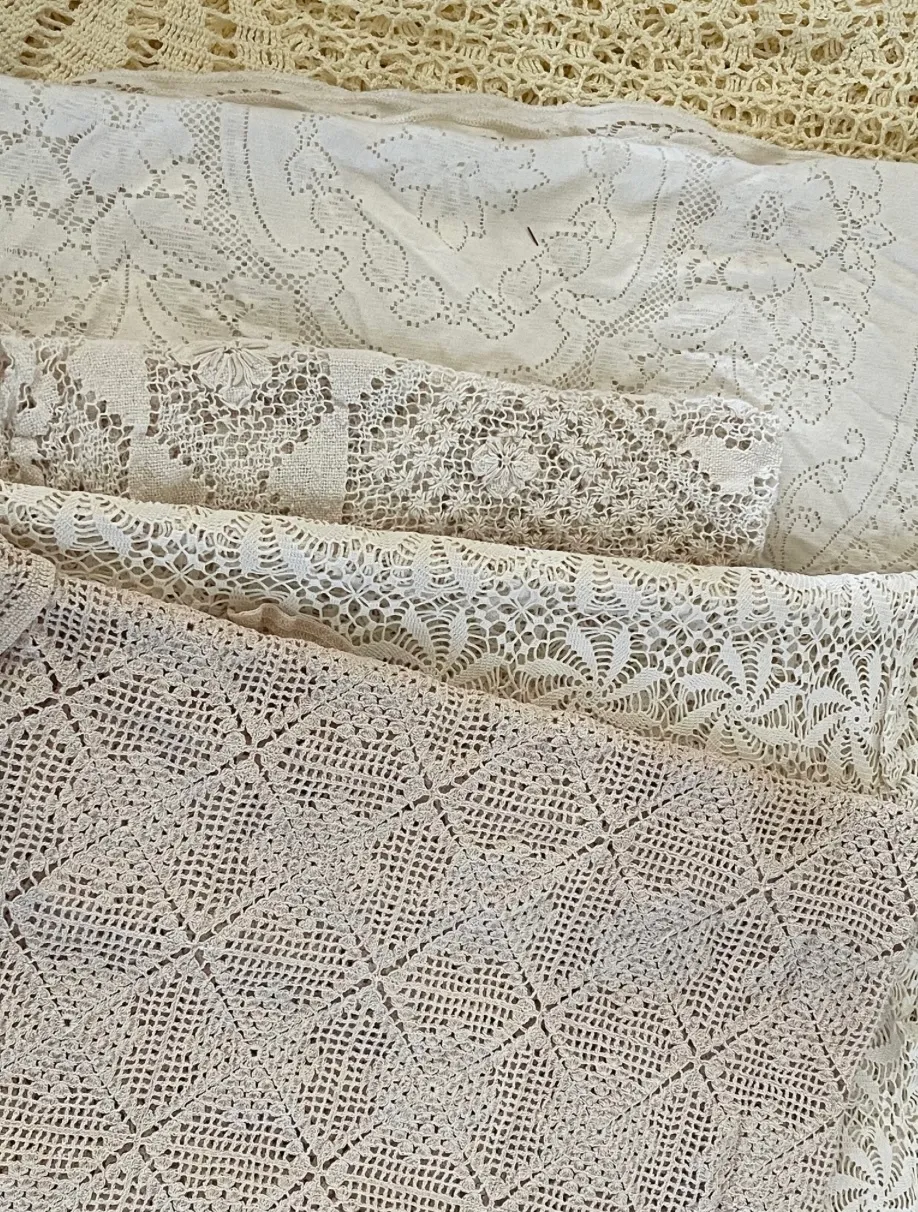 Vintage Lace Tablecloths/Various